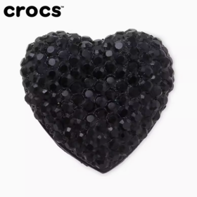 Crocs饰品智必星黑色爱心10011148