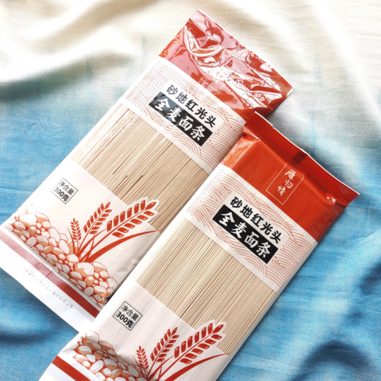 合作产品/砂地红光头原味面条——原味面条、全麦面条