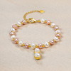 ALLOVE合金小花生时尚淡水珍珠手链，清新简雅 商品缩略图4