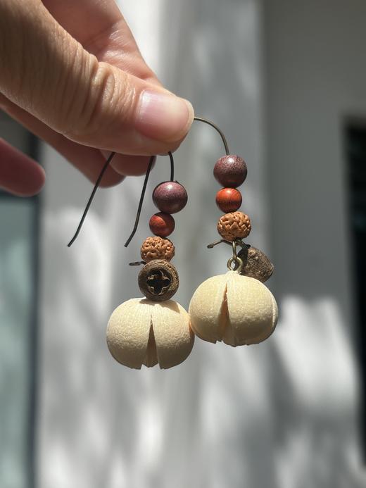 叶开泰草本耳饰 植物手作 送定制饰品袋 商品图6