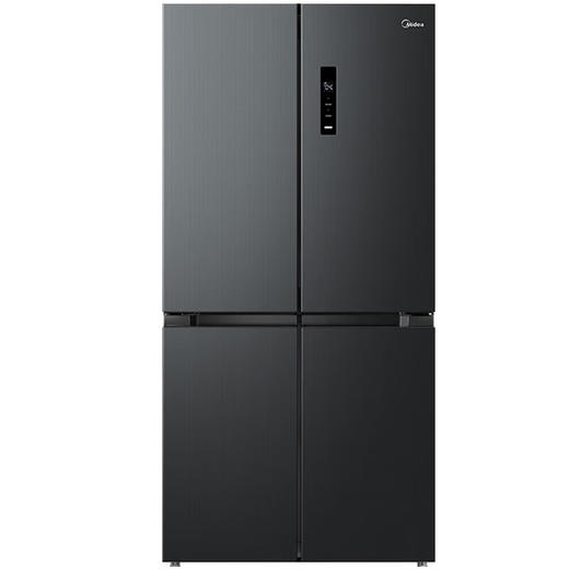 美的（Midea）十字对开门四门风冷无霜一级双变频大容量超薄家用电冰箱线下同款 BCD-479WSPM(Q) 炭灰-浮光 商品图0