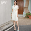 IWY/米白色收腰西服裙正式场合连衣裙女公务员上班族职业装时尚减龄Q1091 商品缩略图0