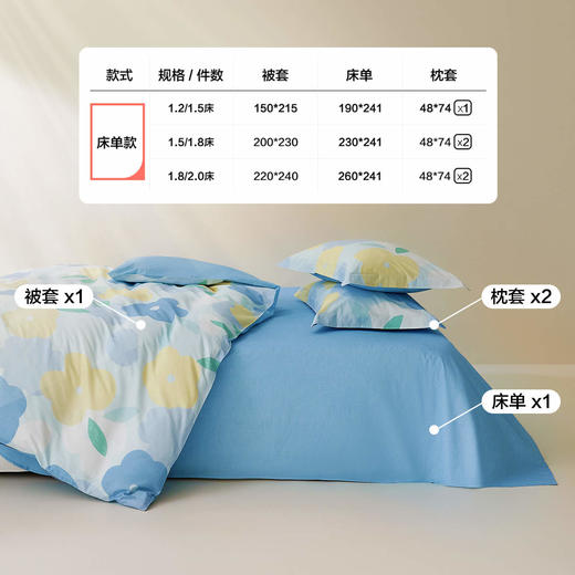 LOVO乐蜗   漫天春光 床品三/四件套 商品图2