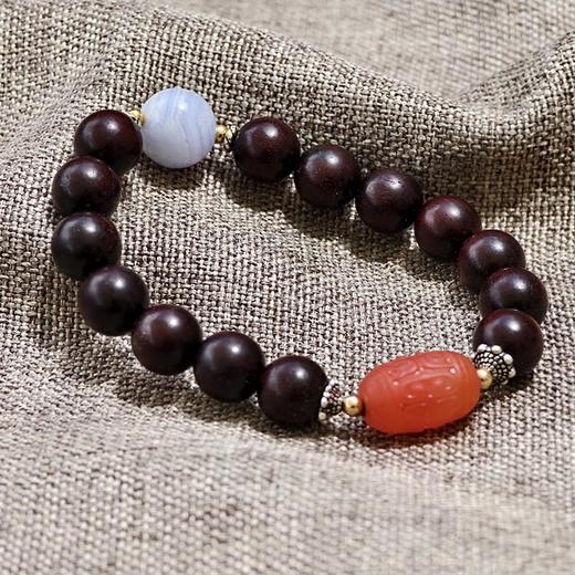 自在丰福紫檀祈福手串 商品图3