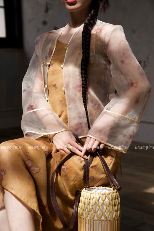 【门店同款】ENJOY夏季云敛-海岛繁花油画蝴蝶裙 157452241 商品图6