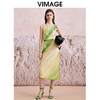VIMAGE纬漫纪夏季新款晕染a字显瘦高腰半身裙V2106723 商品缩略图1