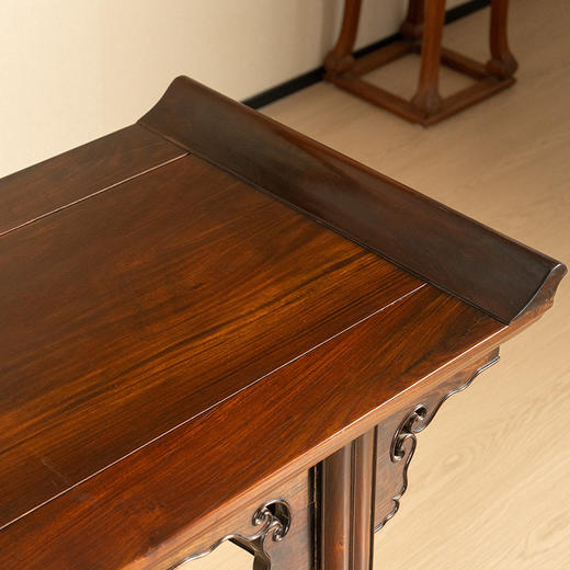 清代 红木夹头榫如意云纹翘头案 商品图1