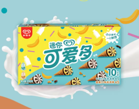 迷你可爱多甜筒 香蕉&牛奶口味冰淇淋 200g