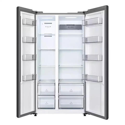 Midea美的冰箱556升双开门家用电冰箱对开超薄款风冷无霜一级变频冰箱 BCD-556WKPM(Q)炭灰-浮光 商品图5