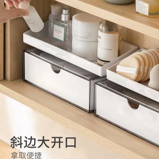 懒角落镜柜收纳盒卫生间浴室柜置物架洗漱台化妆品壁挂整理盒 商品图1
