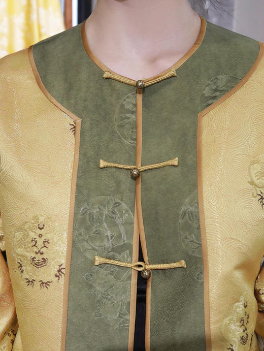 盛唐婧 |重缎真丝宋锦龙团纹外套 商品图2