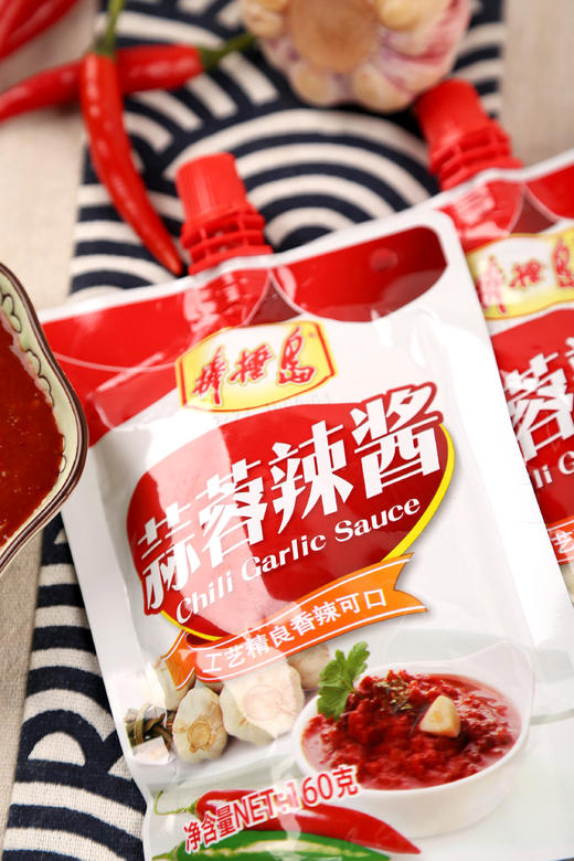 大连棒棰岛酱香鸡爪/香辣、酱香鸡脖/酱香琵琶腿/蒜香烤肠/蒜味肠/盐水火腿/辣酱、蒜蓉辣酱，休闲零食，春游踏青外出方便携带，满50元全国包邮 商品图8