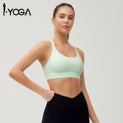 IYOGA 2024新款运动内衣女外穿后背交叉 固定杯 BRA088 商品图3
