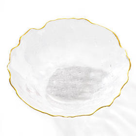 金线玻璃深盘 14cm