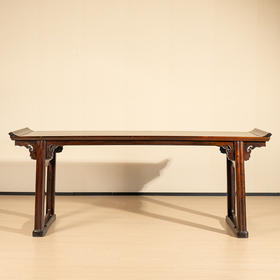 清代 红木夹头榫如意云纹翘头案