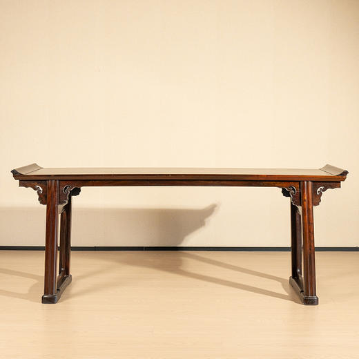 清代 红木夹头榫如意云纹翘头案 商品图0