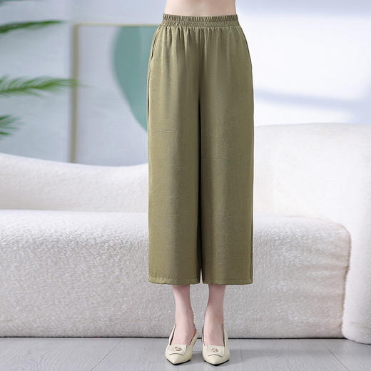 气质宽松复古印花小衫，上衣+阔腿裤两件套QYM-XY-24AM053-Y 商品图3