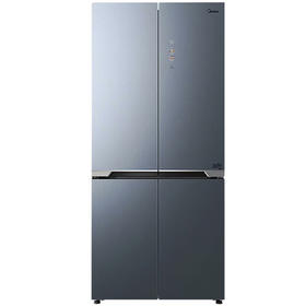 美的515升517升四门风冷无霜一级能效双变频超薄净味大容量家用电冰箱 纯平全嵌BCD-515WSGPZM沁玉蓝