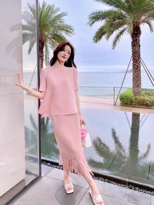 张心子【气质拿捏】法式名媛肌理感上衣女短袖夏季新款洋气小衫潮 U2404095 商品图6