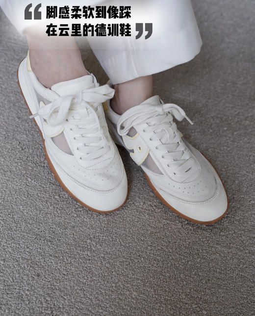 暴走运动不累脚！炒鸡柔软的夏季新款透气网面德训鞋！花粉好评不断的德训鞋！3.5cm跟高平稳好走！内里全羊皮360度包裹，JI致柔软舒服透气，Q弹脚感，防滑防震平稳好走！兼具时髦与舒适！ 商品图0