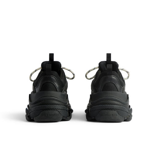 BALENCIAGA 巴黎世家 女士 Triple S 网布运动老爹鞋 黑色 524036 W2CA1 1000 商品图2
