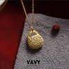 【礼盒装】VAVY 故宫包包玉锁小玉坠女吊坠官古法金镶玉石长命锁珐琅项链 商品缩略图2