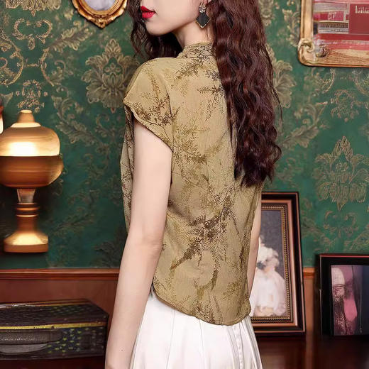 新中式改良国风盘扣衬衫KQL-310H2241 商品图3