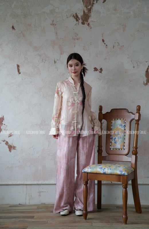 【门店同款】ENJOY夏季云敛-禅意水墨扎染阔腿裤 157506181 商品图3