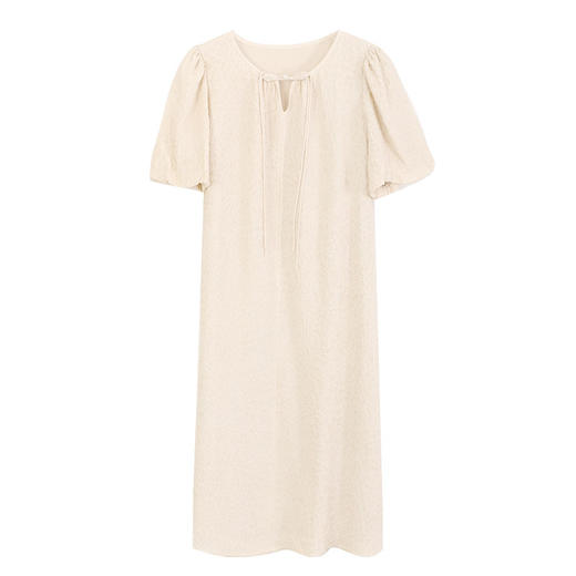 玳莎提花真丝连衣裙2024夏季新款新中式冠乐绉桑蚕丝中长款裙子  EB35107 商品图4