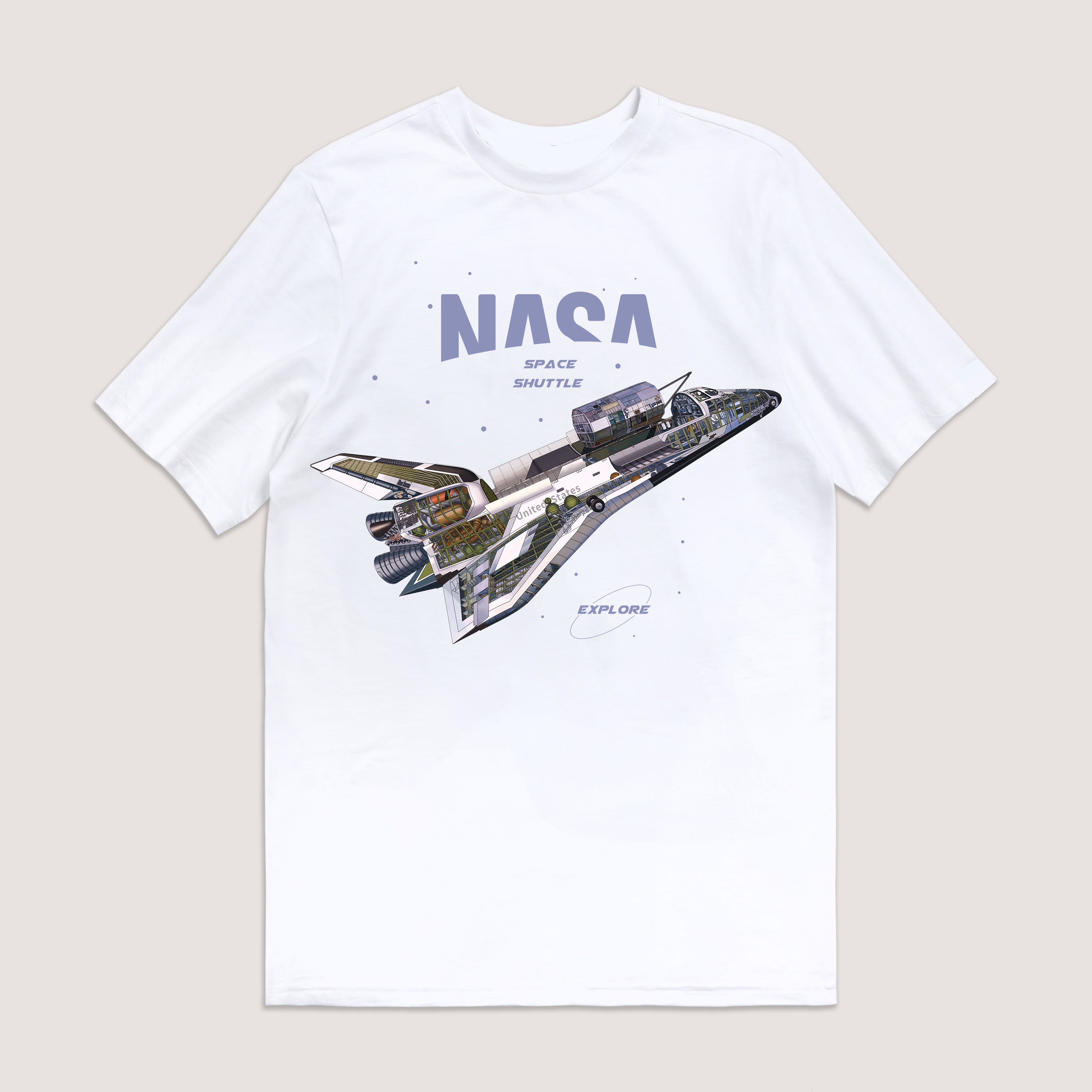 【军武出品】原创短袖T恤系列-NASA ds（hz）