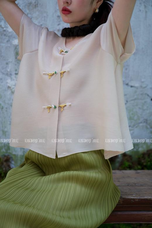 【门店同款】ENJOY夏季云敛-斑斓色褶皱半裙 157483477 商品图5