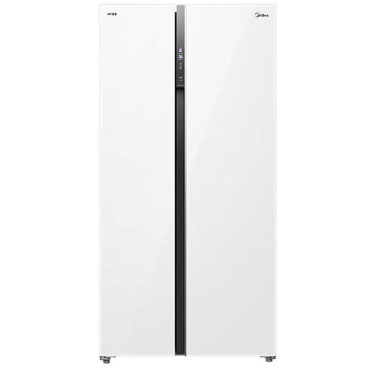 美的60cm薄对开门双开门零距离嵌入底部散热风冷无霜一级双变频电冰箱 527升BCD-527WUKGPZM(Q)极地白 商品图0