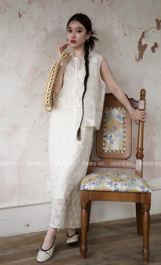 【门店同款】ENJOY夏季云敛-凤尾香罗刺绣马甲 157475485 商品图3