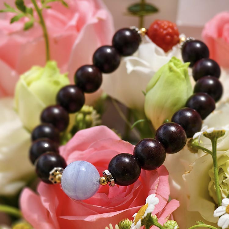 自在丰福紫檀祈福手串