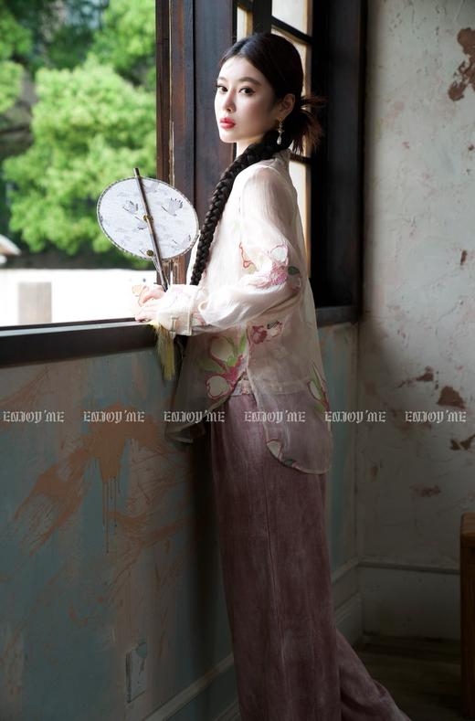 【门店同款】ENJOY夏季云敛-禅意水墨扎染阔腿裤 157506181 商品图2