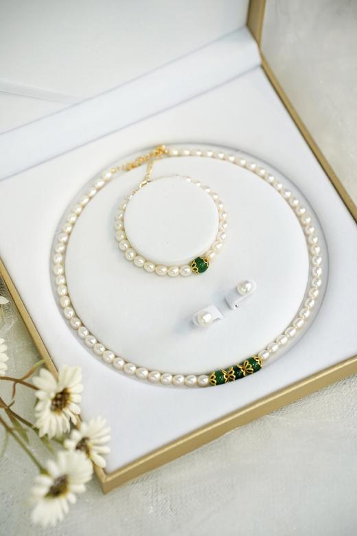  慢婕淡水珍珠礼盒三件套 「假一罚三」 商品图0