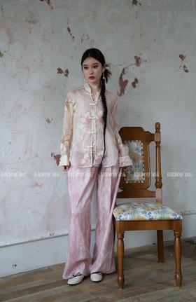 【门店同款】ENJOY夏季云敛-禅意水墨扎染阔腿裤 157506181