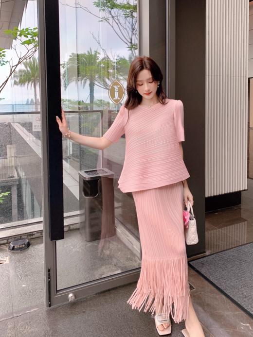 张心子【气质拿捏】法式名媛肌理感上衣女短袖夏季新款洋气小衫潮 U2404095 商品图4