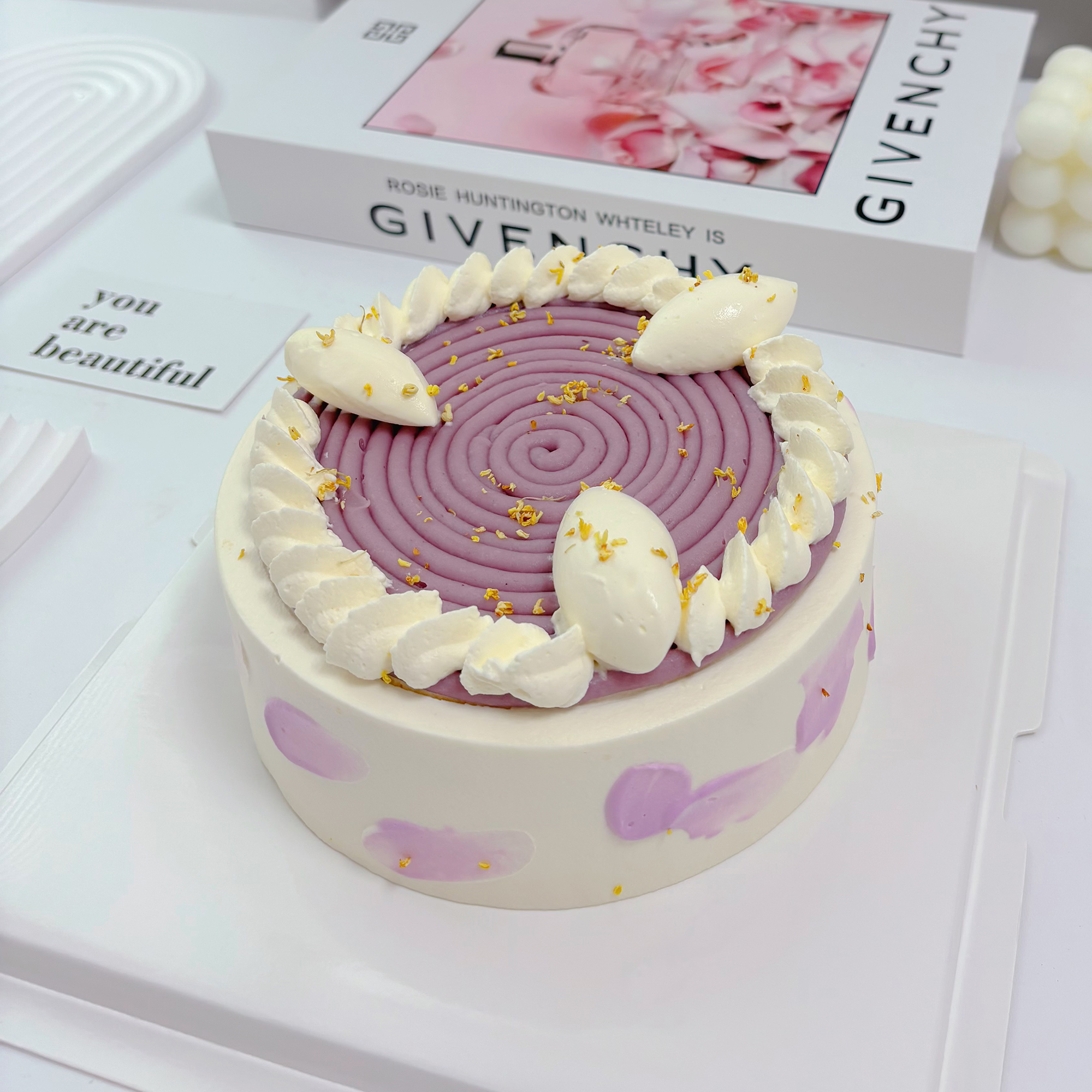 芋泥麻薯豆乳奶油蛋糕