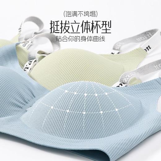 买一送一！默认同款其他请备注【无痕漫画胸内衣女小胸聚拢】春夏薄款舒适透气收副乳固定杯运动文胸 商品图2
