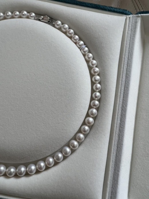 56-2顶配 淡水无核珍珠 7.5-8.5mm高品质串珠 带证书 媲美花珠 更干净 商品图4