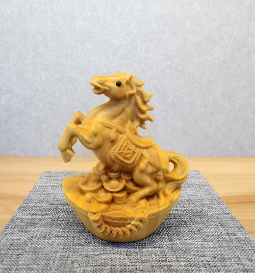 金钱马°黄杨木小摆件 商品图0