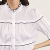 谜底纯棉衬衫短袖女2024夏季新品通勤风少女感宽松衬衣242MC0634 商品缩略图3