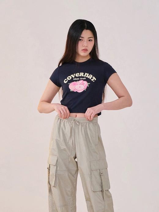 【云粉节】【6折】6楼COVERNAT女士露脐四叶草心形T恤CO2402ST78吊牌价359折后价215 商品图0