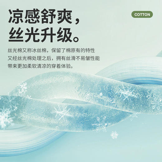 【大牌质感】凉感美肌丝光棉短袖套装 春夏男士5A抑菌抗菌抗起球可外出休闲T恤套装 商品图6
