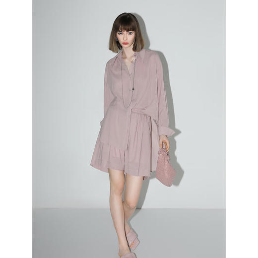 【秒杀】COCOBELLA松弛感穿搭轻薄遮阳衬衫女宽松休闲气质衬衣SR3025B 商品图2