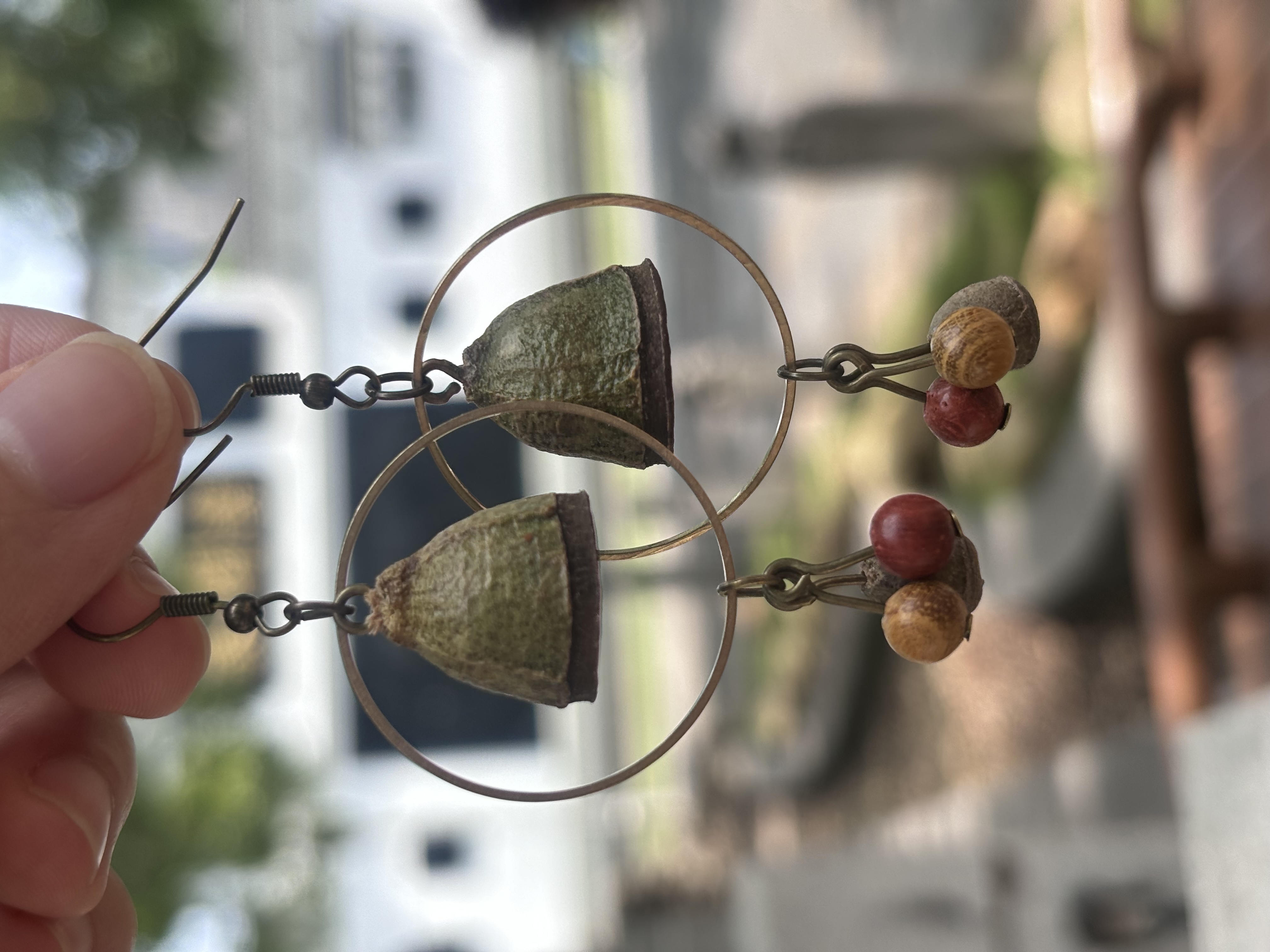 叶开泰草本耳饰 植物手作 送定制饰品袋