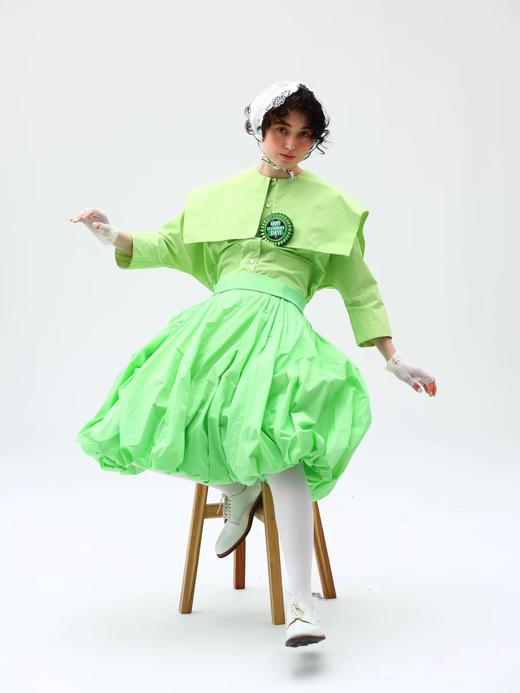 WOKERKER/Y0023/拼接罗纹花苞裙超高腰显瘦半身裙 商品图1