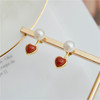 Pearl moments 珠玉系列 南红心形天然淡水珍珠耳环（两种佩戴方式），既可以完整佩戴，也可以只戴一对珍珠耳钉。 商品缩略图0