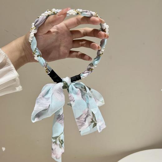 【拍一发二！】儿童编发发带复古链条发箍缎面布艺发箍小众设计飘带仙新款 商品图8